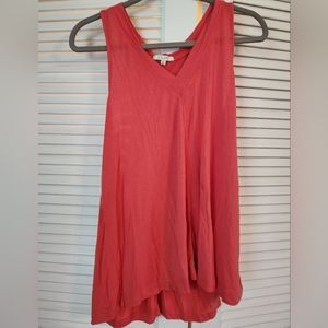 Z Supply Ladies Tank Top V Neck Suze XL Orange 🍊